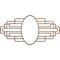 Ekena Millwork Elizabeth Wood Fretwork Pierced Ceiling Medallion, Walnut, 22"W x 11"H x 6"IW x 10 3/8"IH x 3/8"T CMWP22X11X0375EBWA - alternate 1